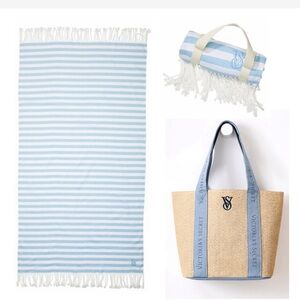 Victoria's Secret Beach Tote and Towel/Blanket